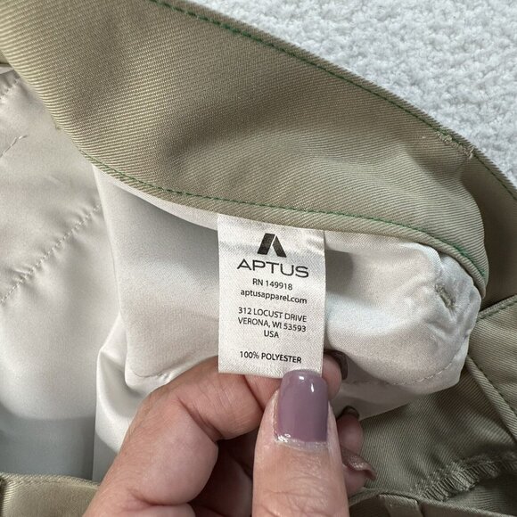Aptus Men's Golf Performance Athleisure Casual Shorts Size 34 Khaki $66 NWT - Picture 6 of 7
